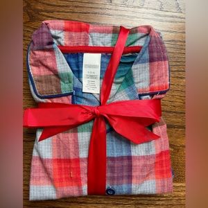Gymboree Boys size 5-6 plaid pajama set new